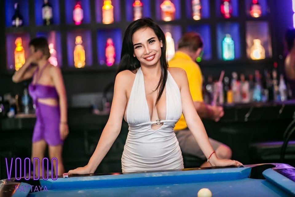 Sexy Cashier At The Bar