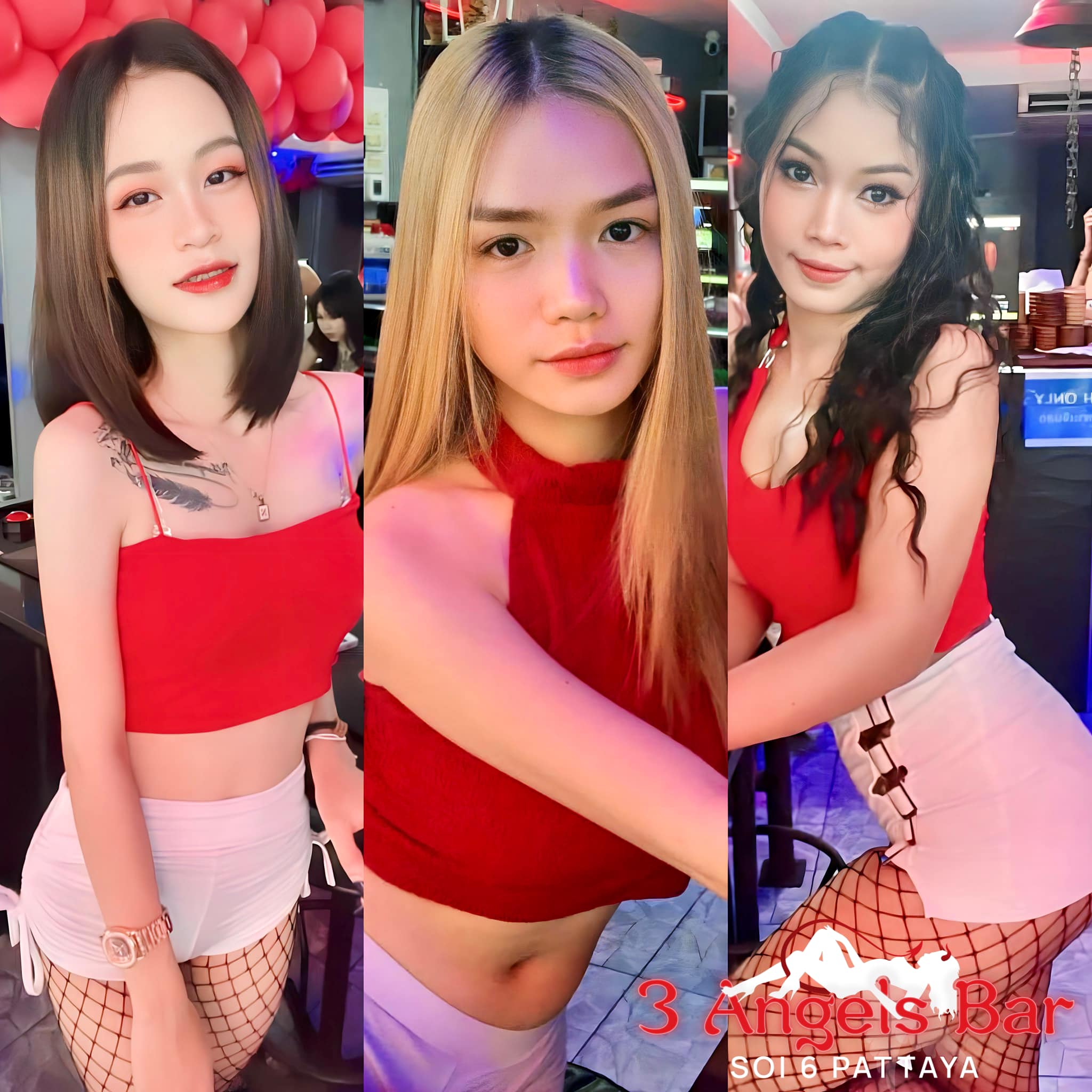 Three Bangkok Freelancer Girls