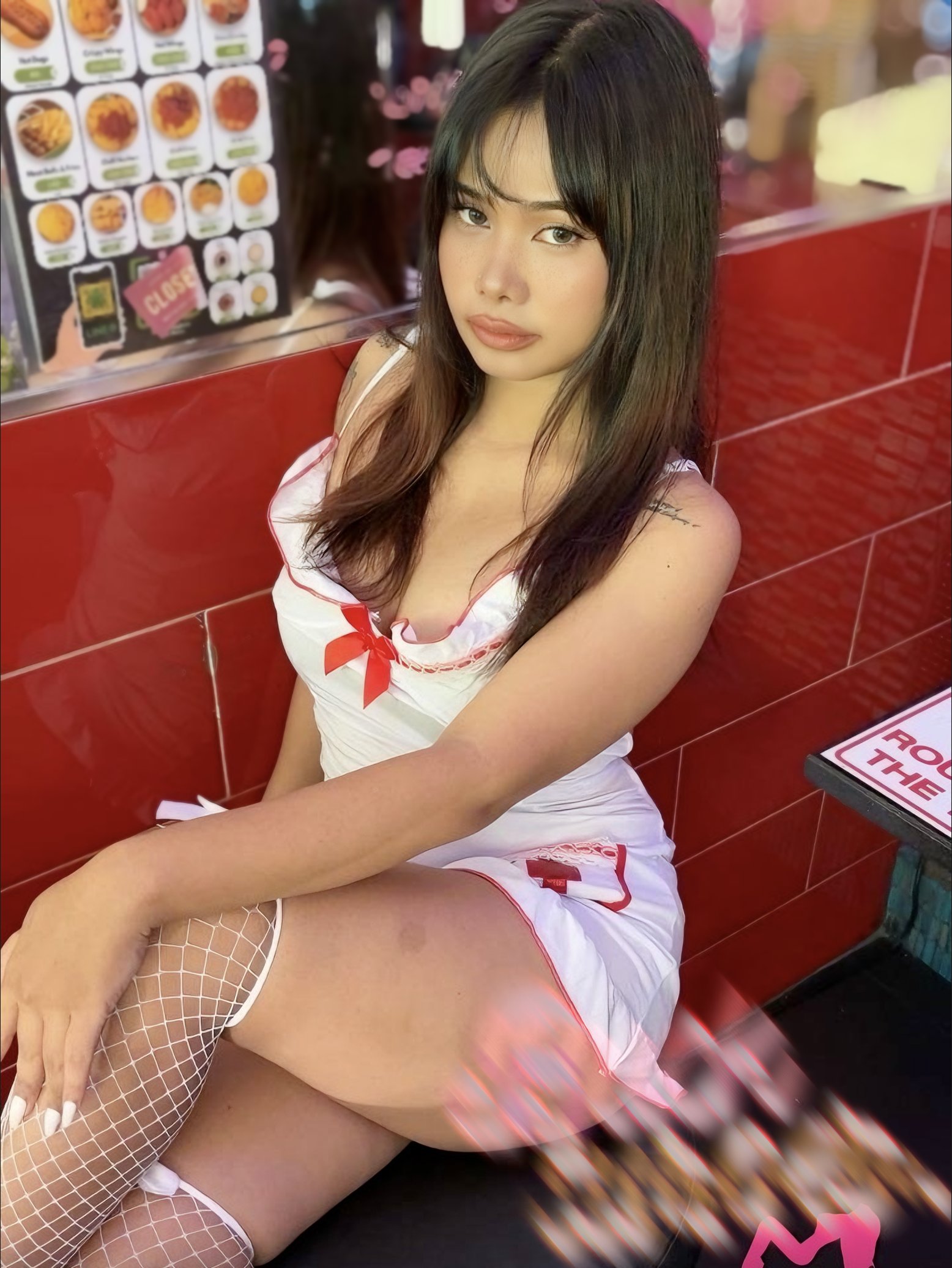 thai girl in nurse costume