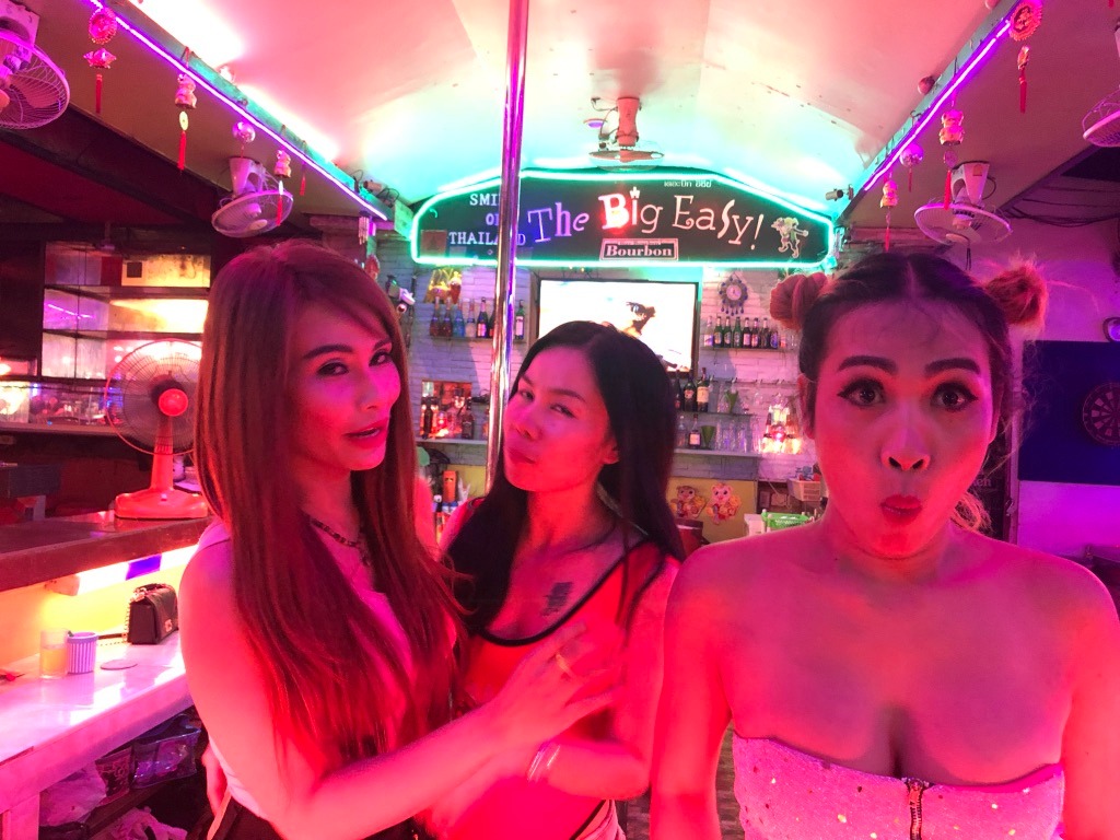 Thai wife with bar girl friends