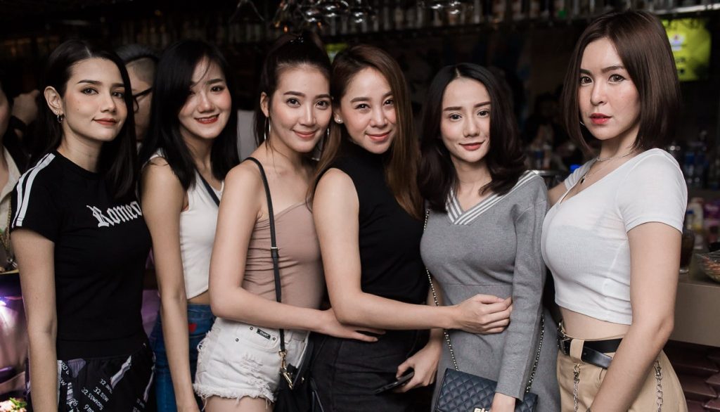 Group of Bangkok Bar Girls