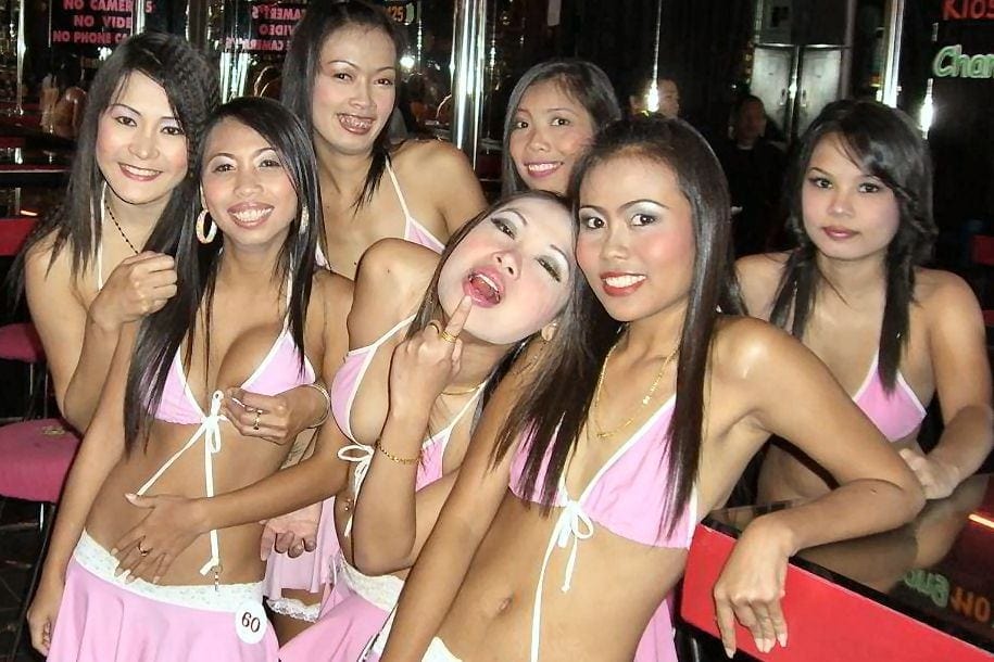 Group of Thai bar girls
