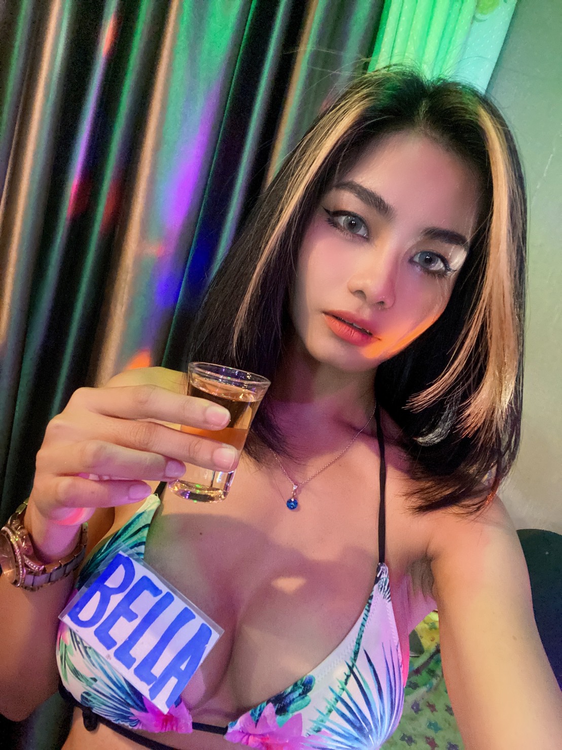 Pattaya Girl Taking Shots