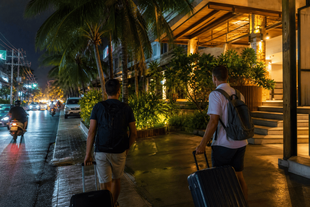 The First Night in Thailand