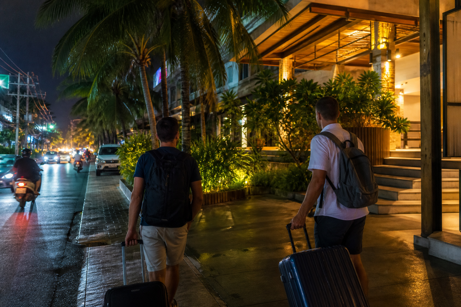 The First Night in Thailand