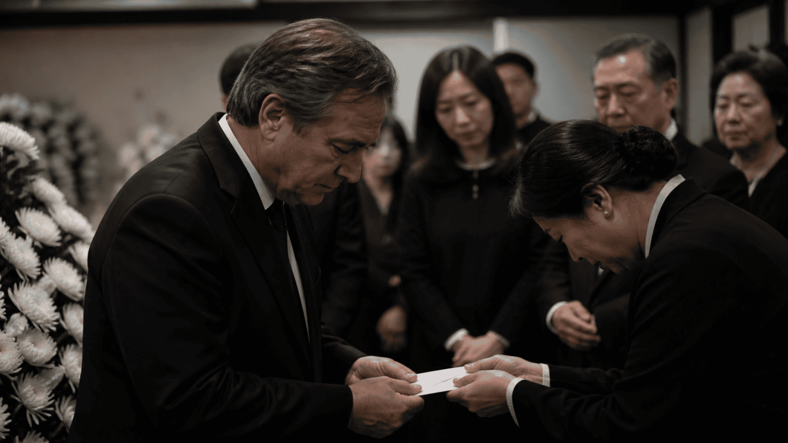 A Quiet Gesture at the Funeral
