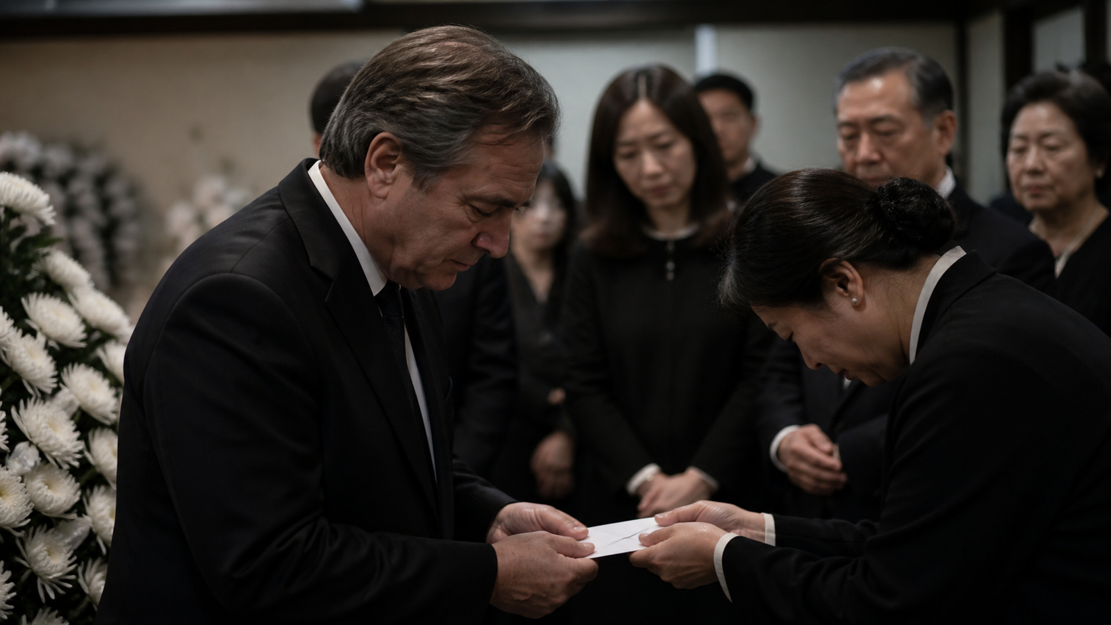 A Quiet Gesture at the Funeral