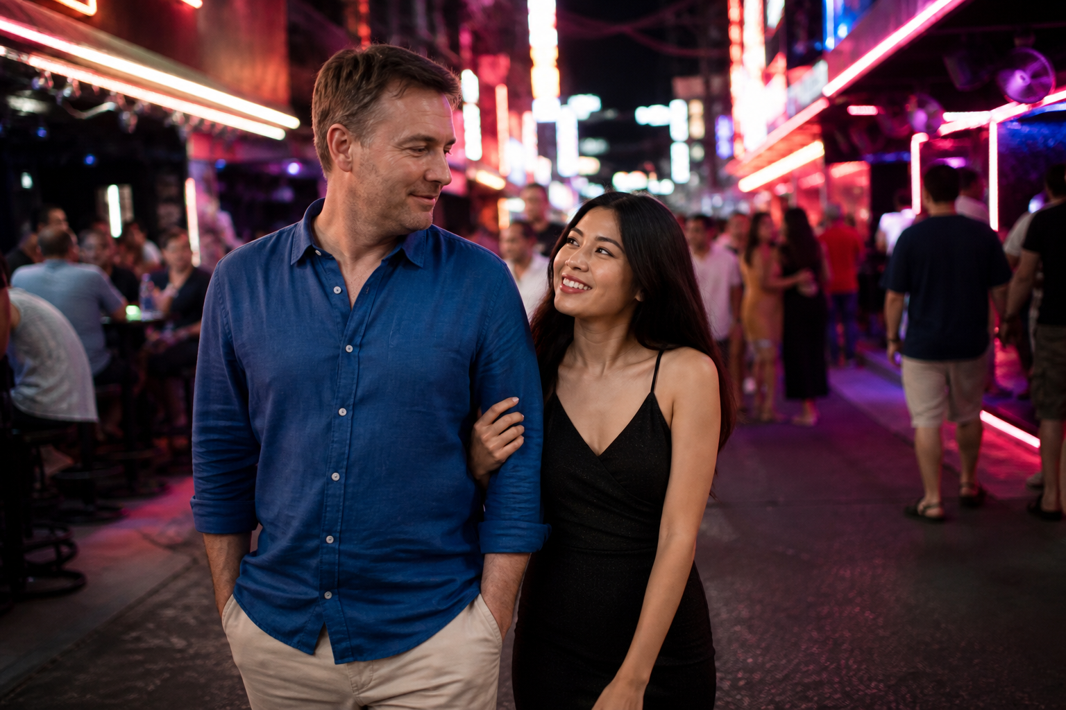 Discovering Bangkok Nightlife Together on Soi Cowboy
