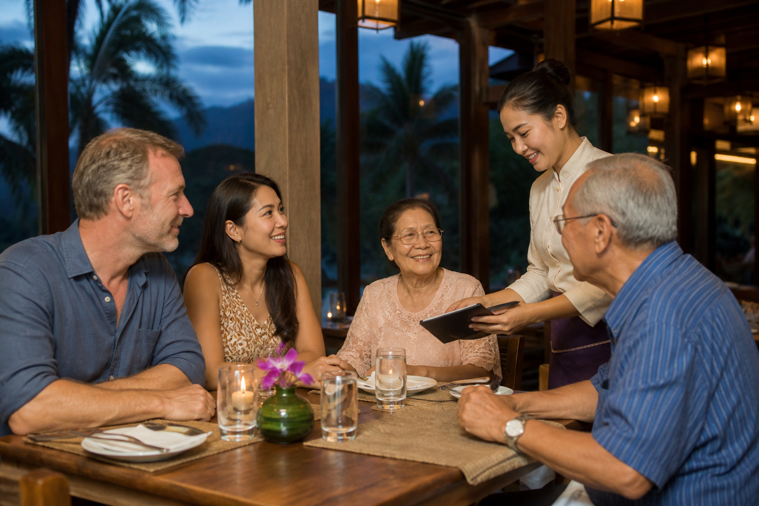 Paying for the Family During the Final Days of the Trip