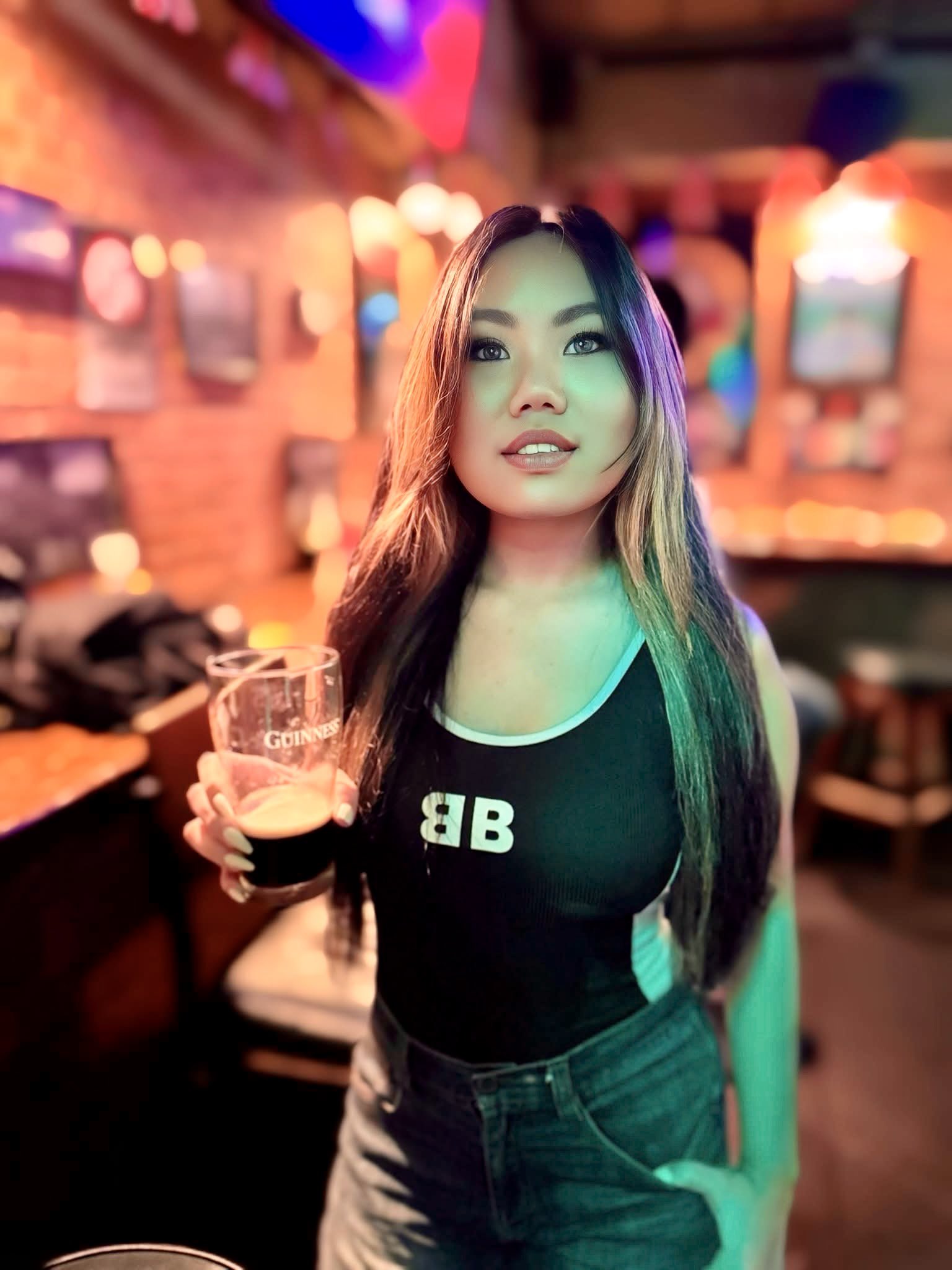 Girl in a bar in Thailand