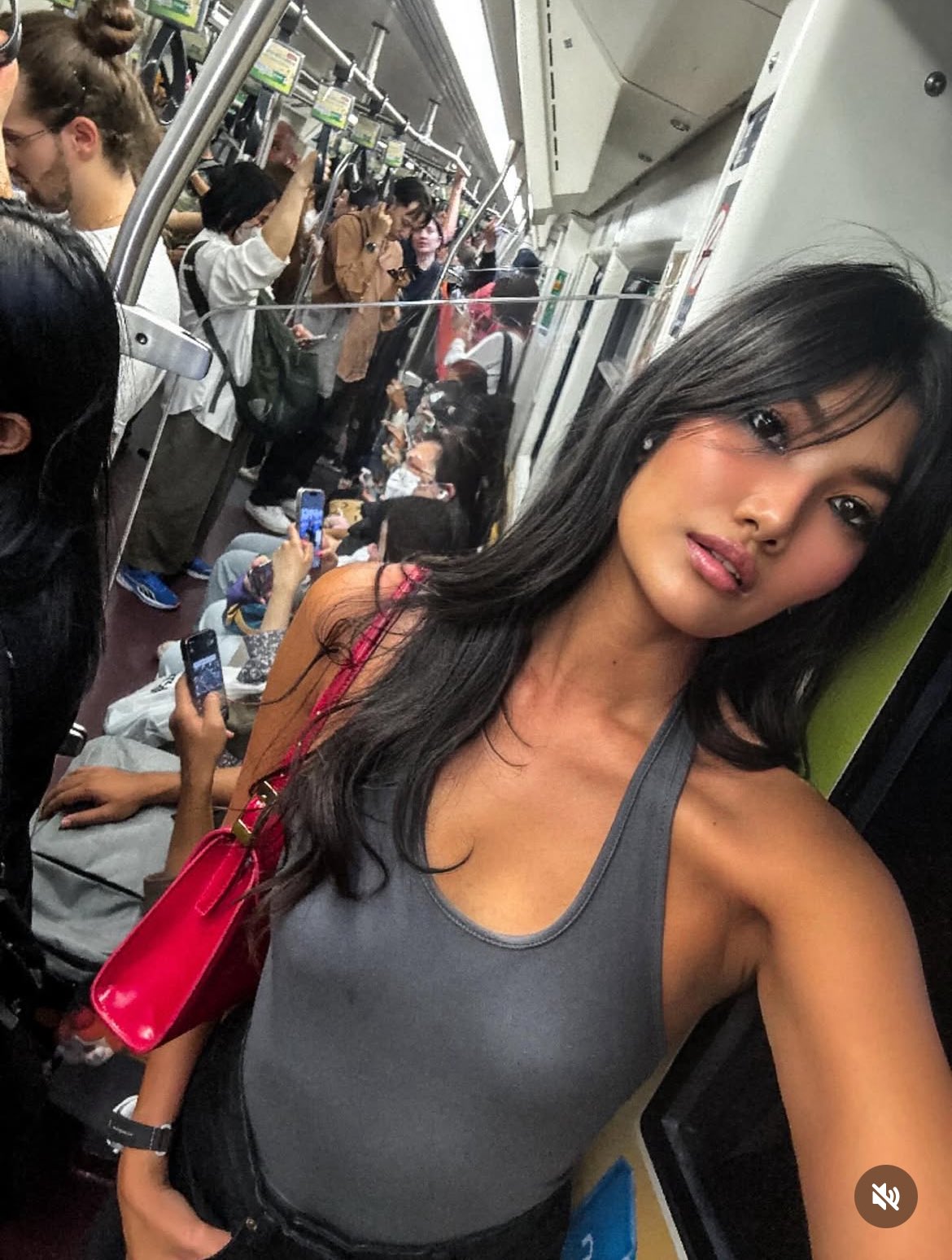 Girl on Bangkok Train