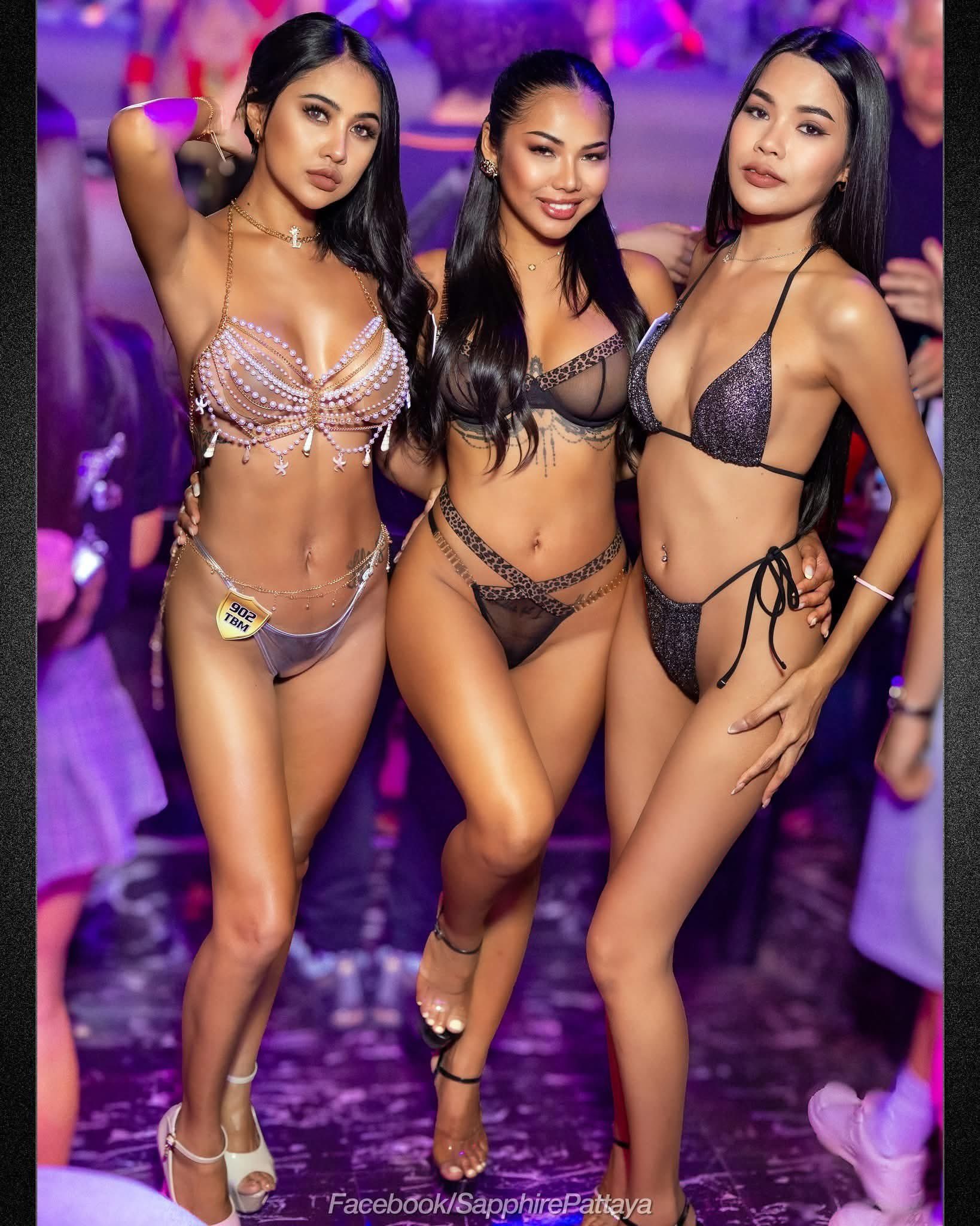 Three Bargirls In Bikinis
