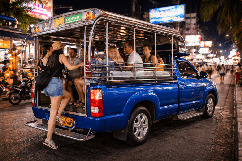 Baht Bus Best Transport In Pattaya