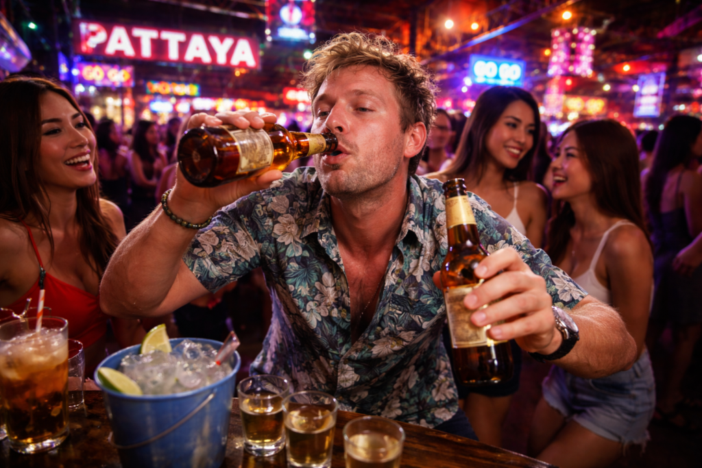 Farangs Drinking Too Much In Pattaya