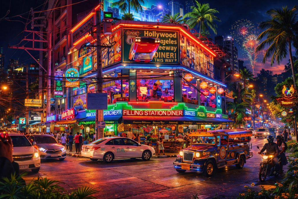 First Night In Bangkok City