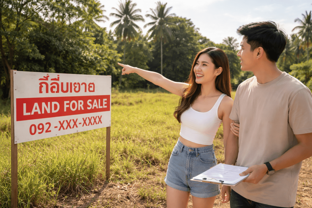 Thai Girl Pressuing Farangs To Buy Land