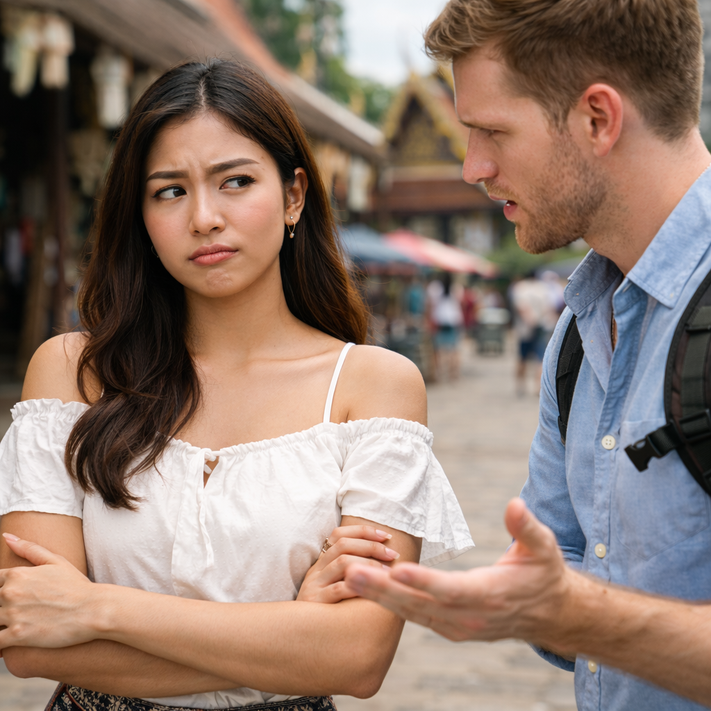 Thai Girlfriend Avoiding Questions