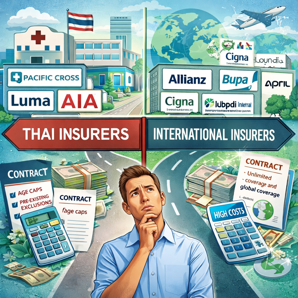 Thai or international insurance