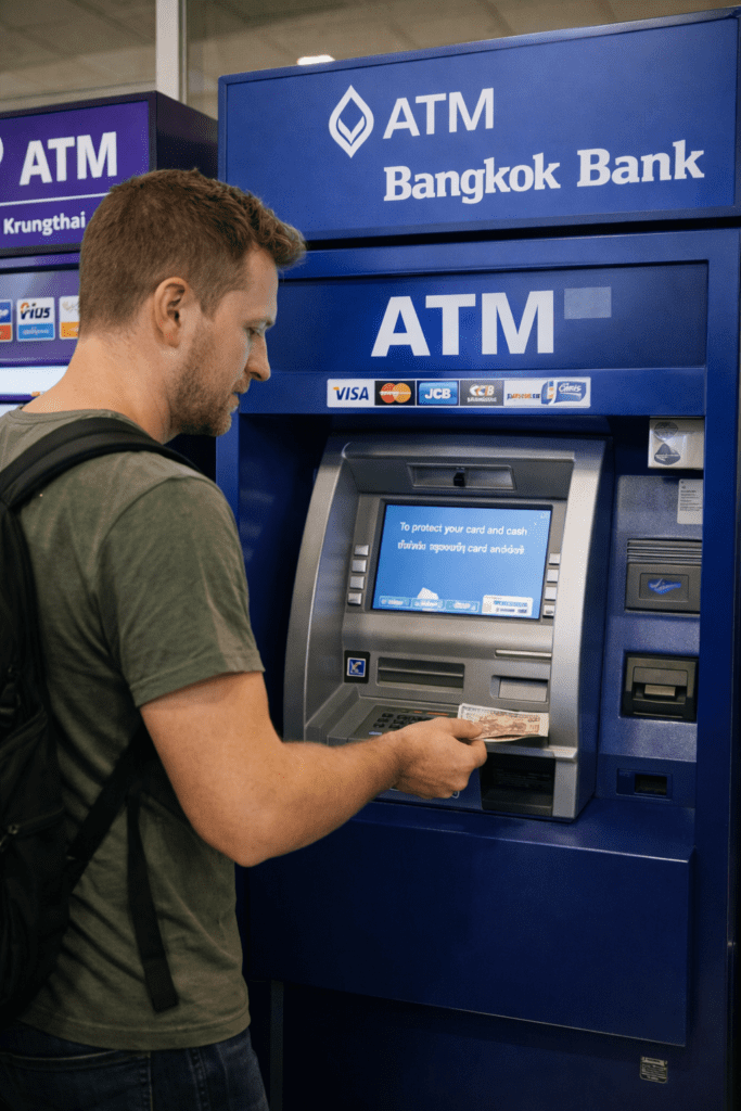 Using ATM in Chiang Mai