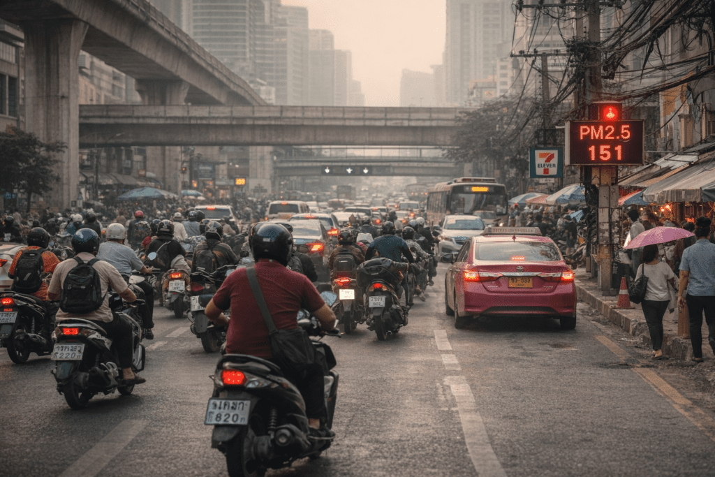 Weather, and Traffic In Thailand