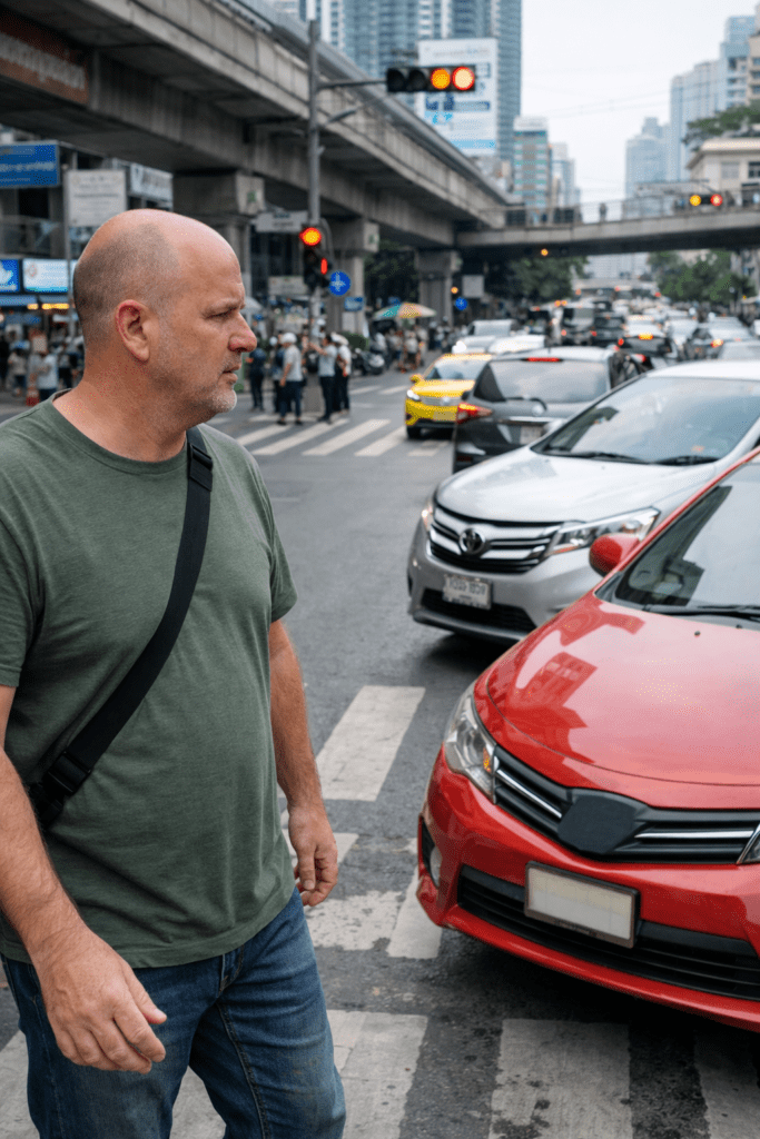 Crossing the Street as a Pedestrian