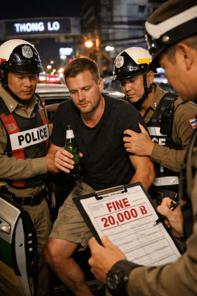 Dont Drink Inside A Car In Thailand