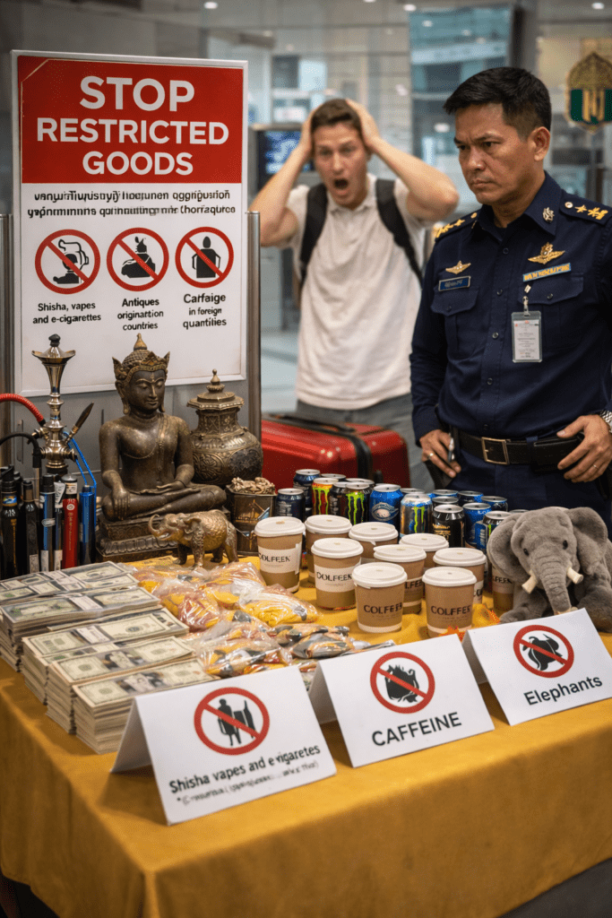 Dont bring restricted items to Thailand