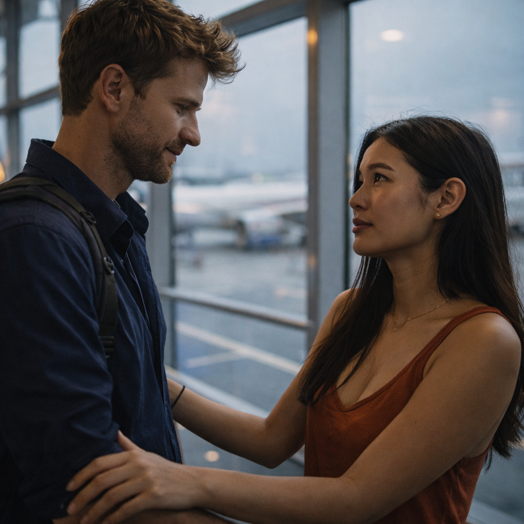 Emotional Good Bye After Meeting A THai Girl