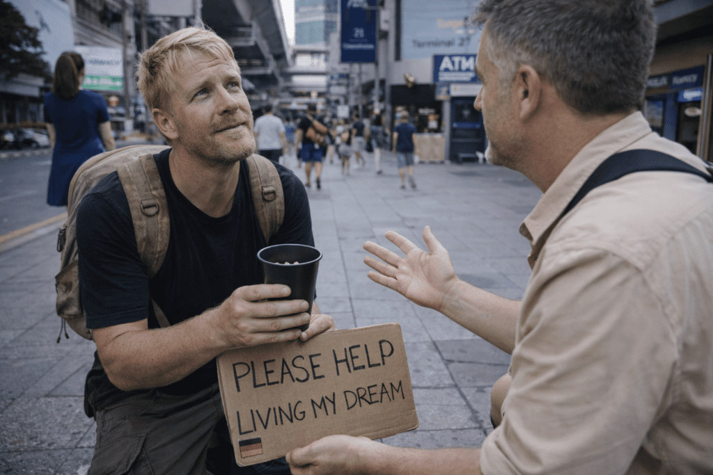 Farang Beggers In Thailand