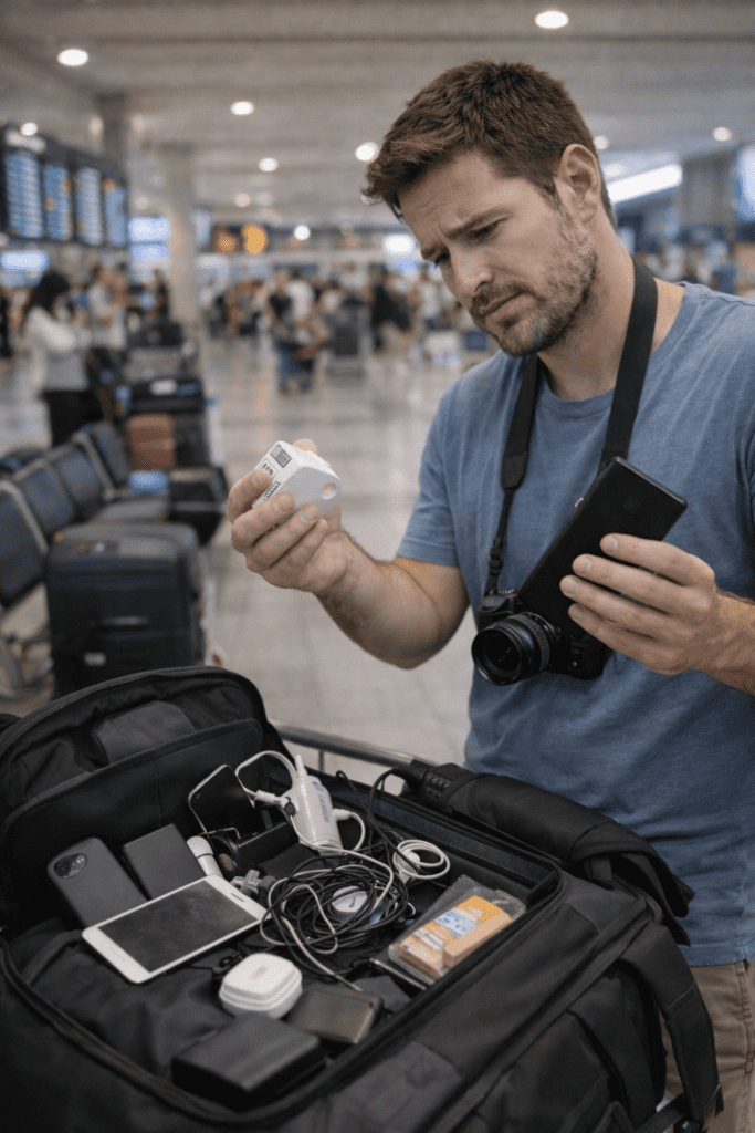 Packing Too Many Electronics For Thailand