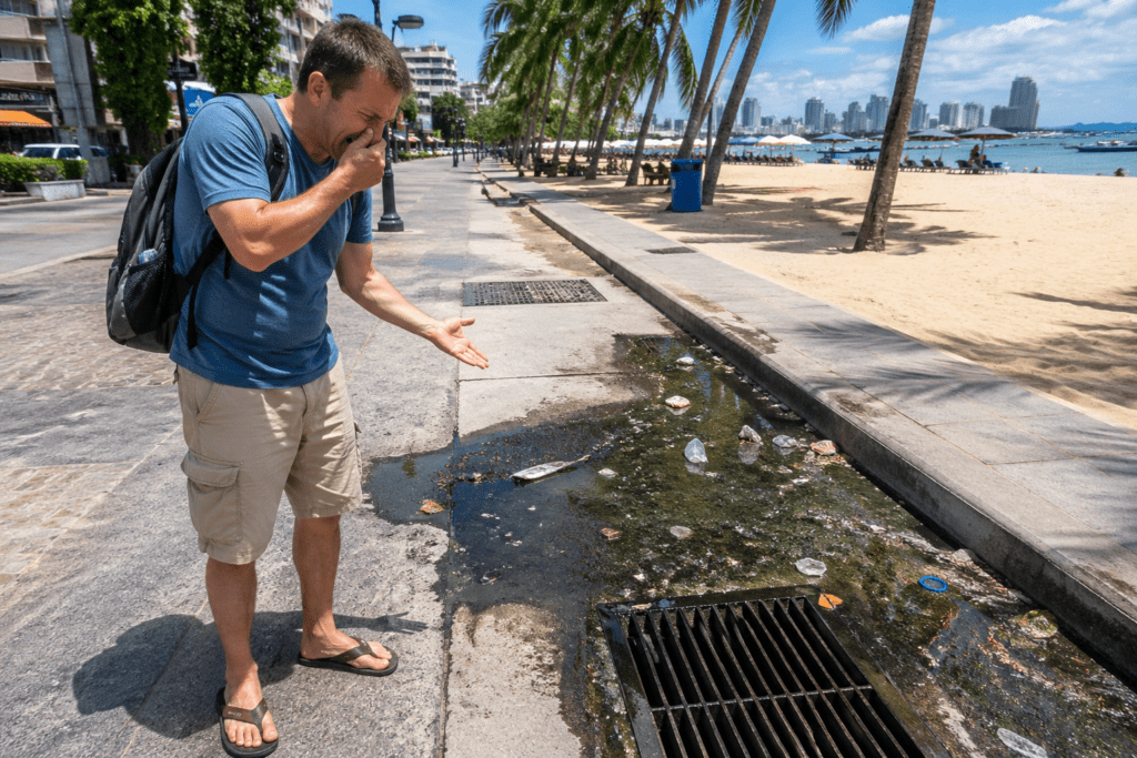 Sewage smell in thailand