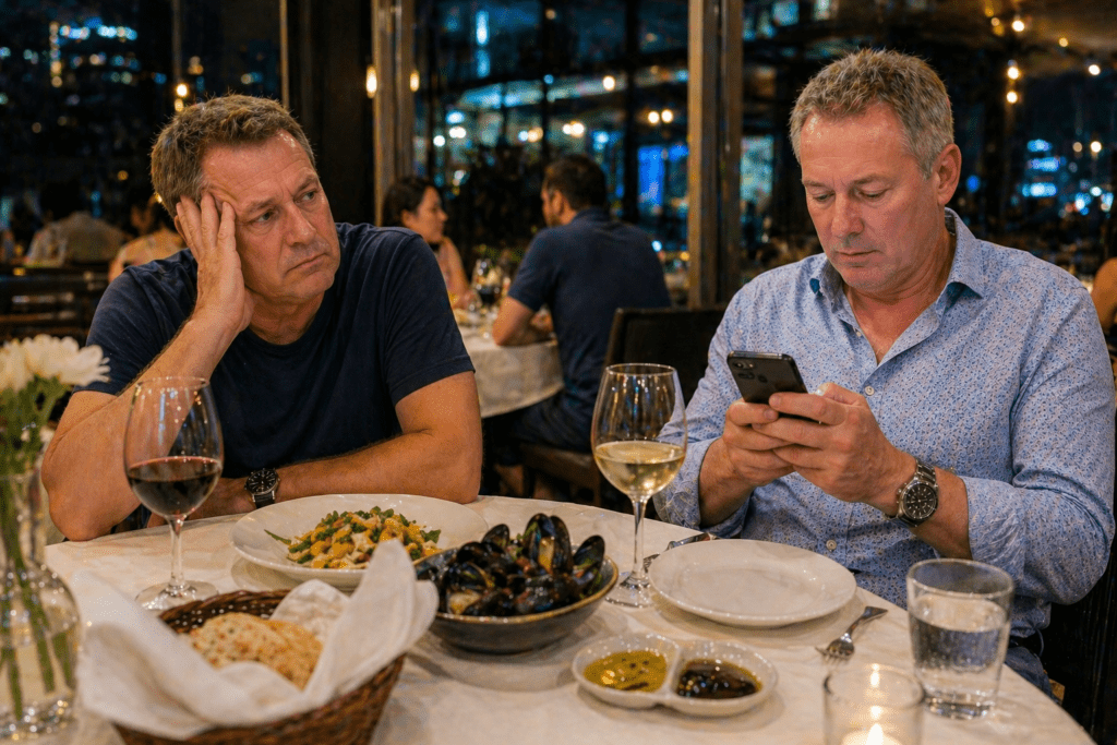 The Farang Who Is Constantly on His Phone