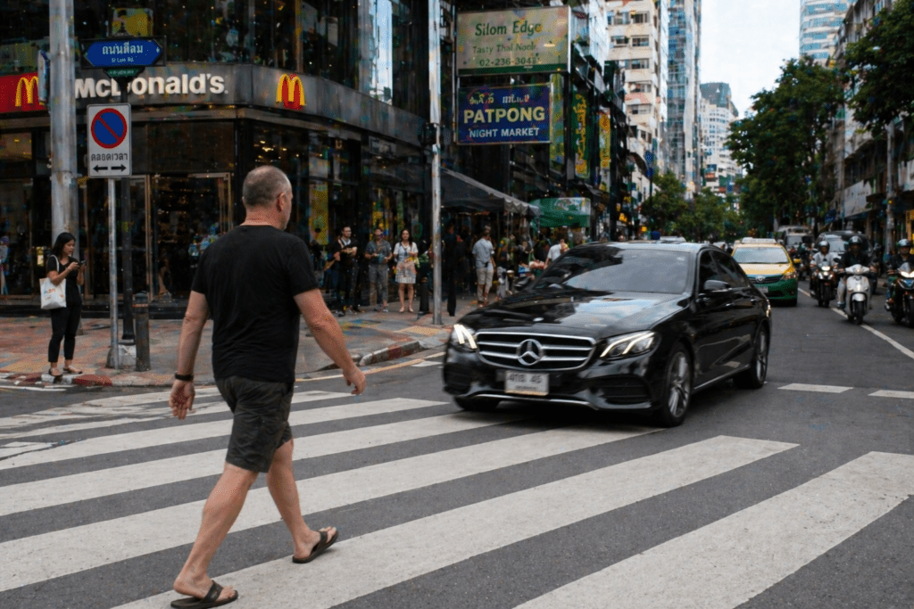 Traffic Not Stopping at Pedestrian Crossings