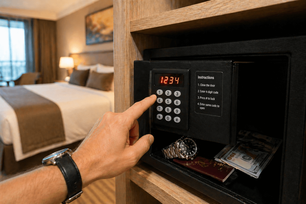 Using Hotel Safe
