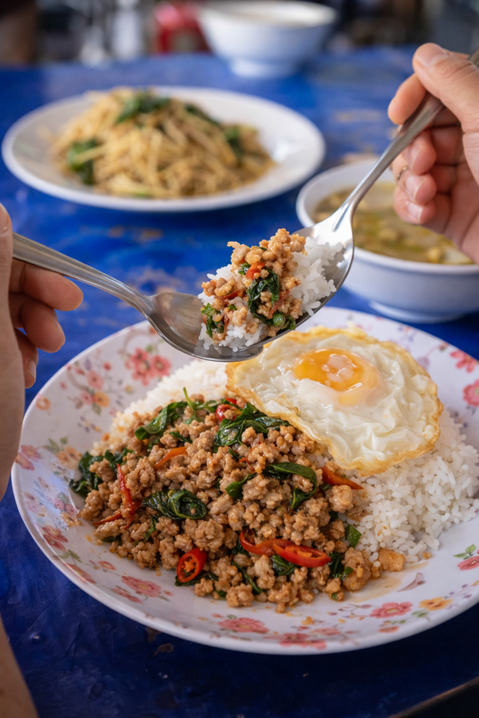 Using a Spoon and Fork Instead of Chopsticks