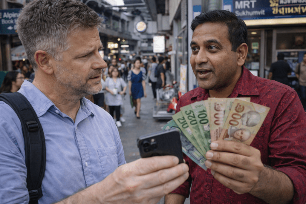 Walking Around Scams