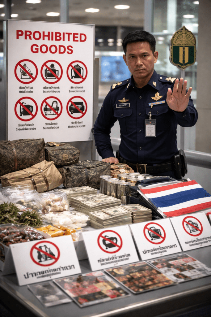 prohibited goods into Thailand