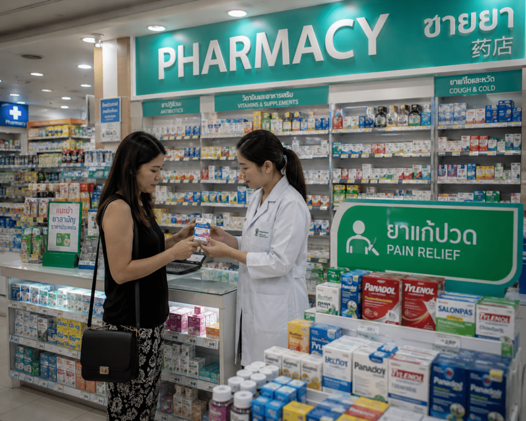 Buying medicines over the counter in Thailand