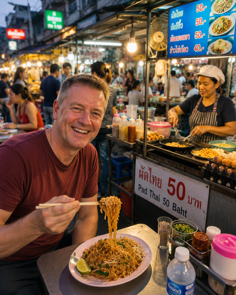 Cheap street food stalls across Thailand