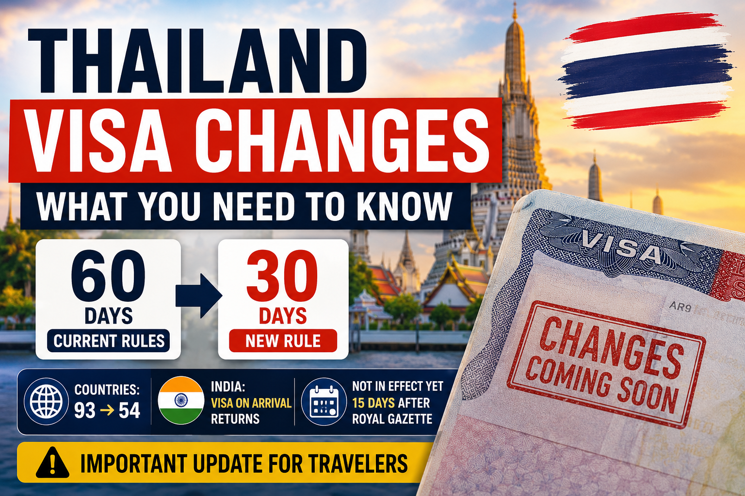 Thailand Visa Changes You Need To Know