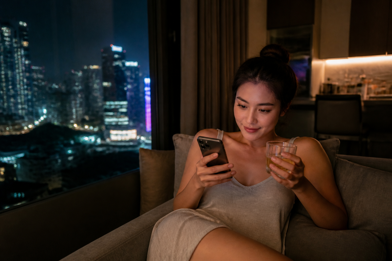 1. She's Always Available Late at Night