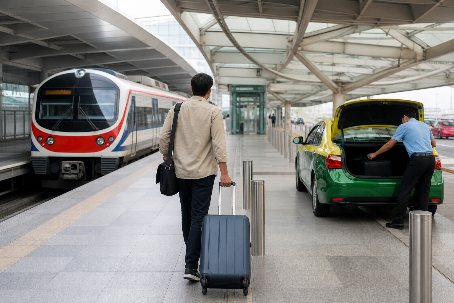 Airport Rail Link Taxis and Final Transport