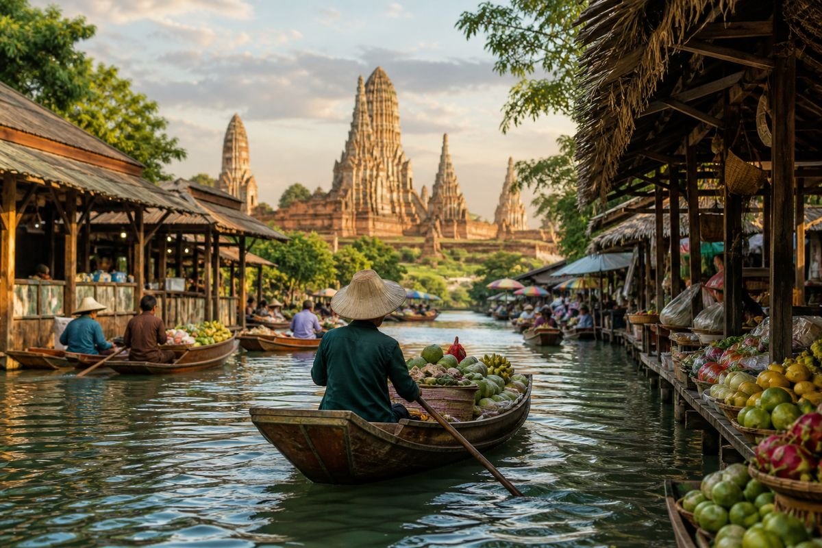 Bangkok's Best Floating Markets and Ancient Ayutthaya