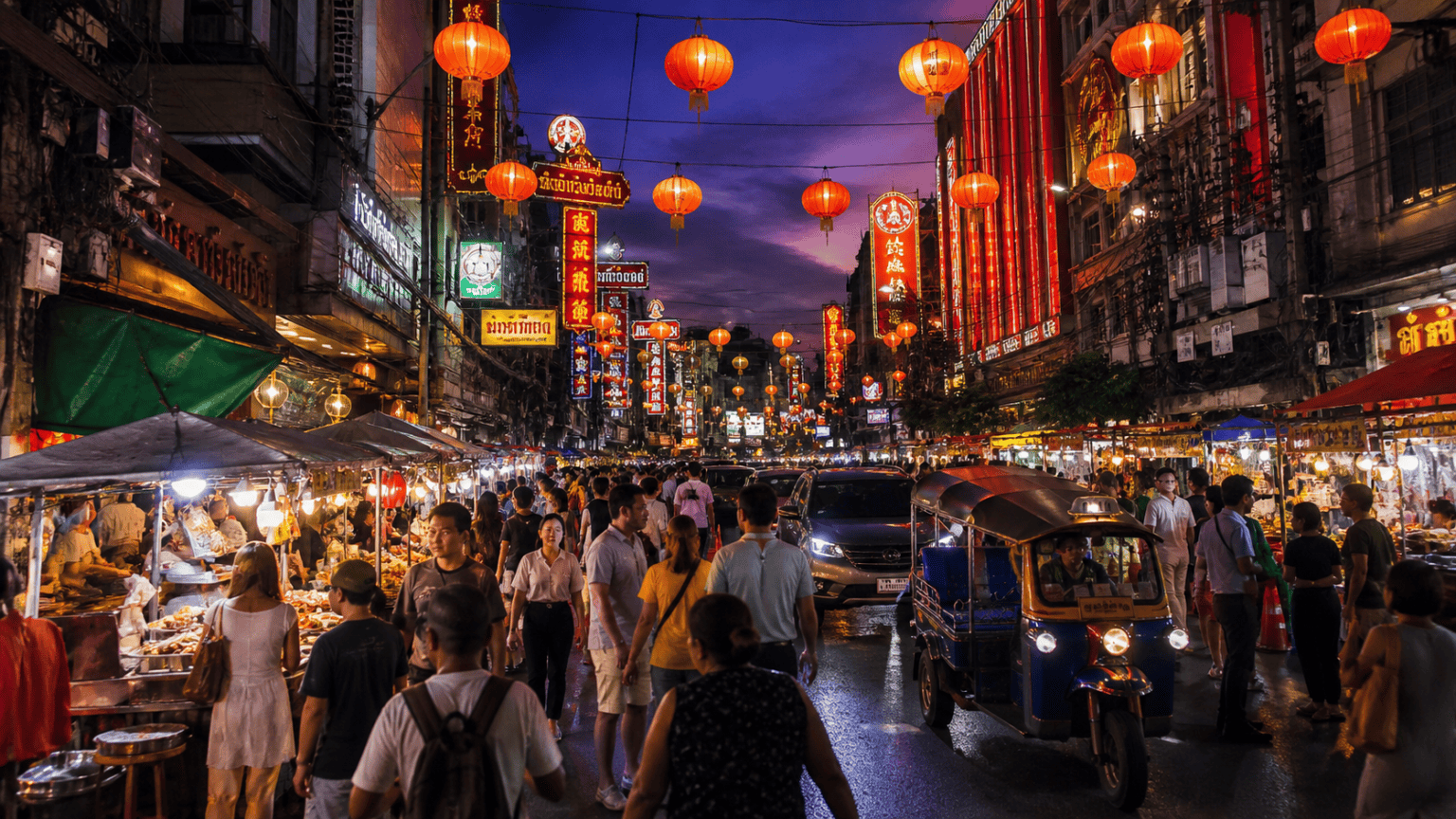 Chinatown Yaowarat after Sunset