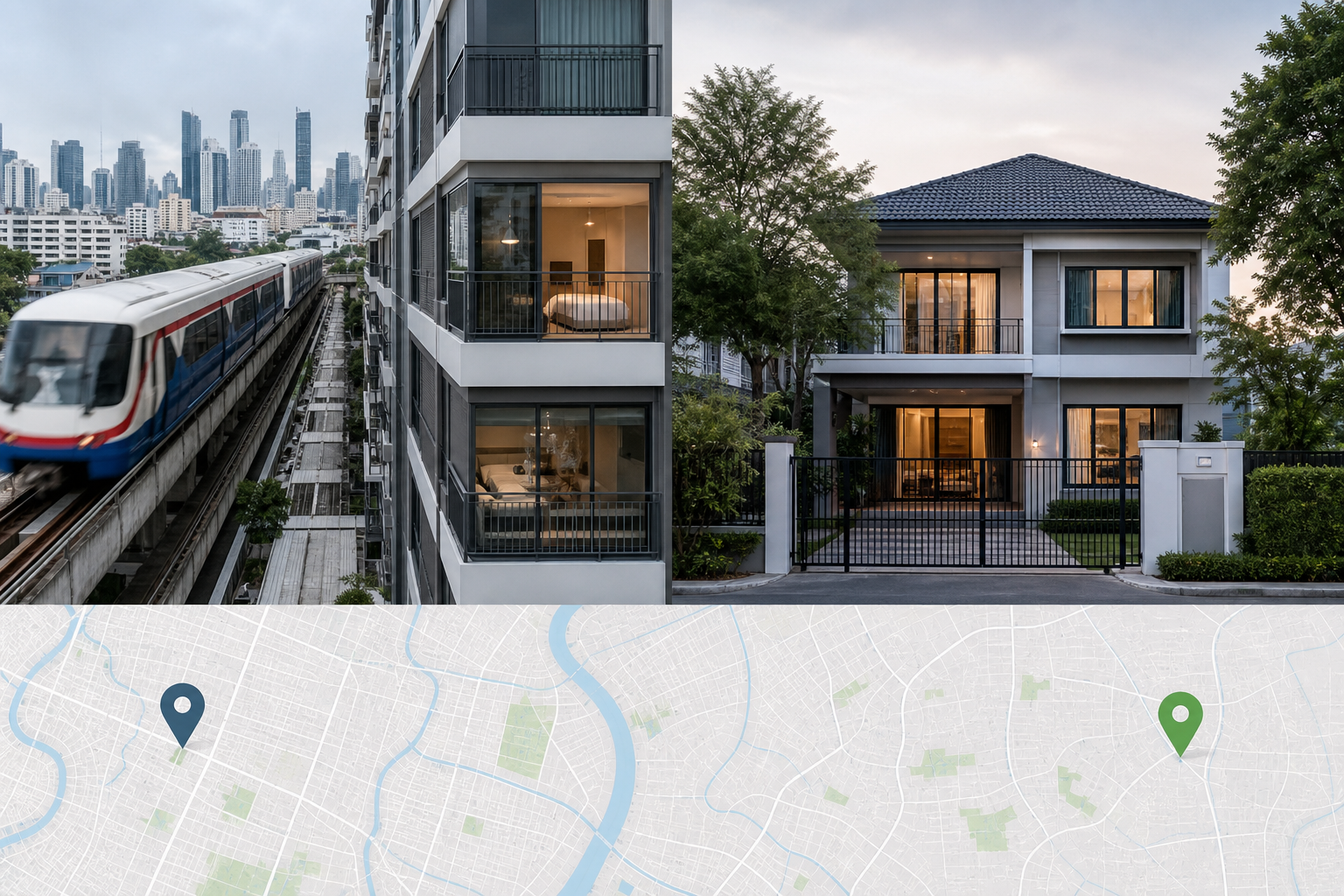 Bangkok Condo Convenience and House Space