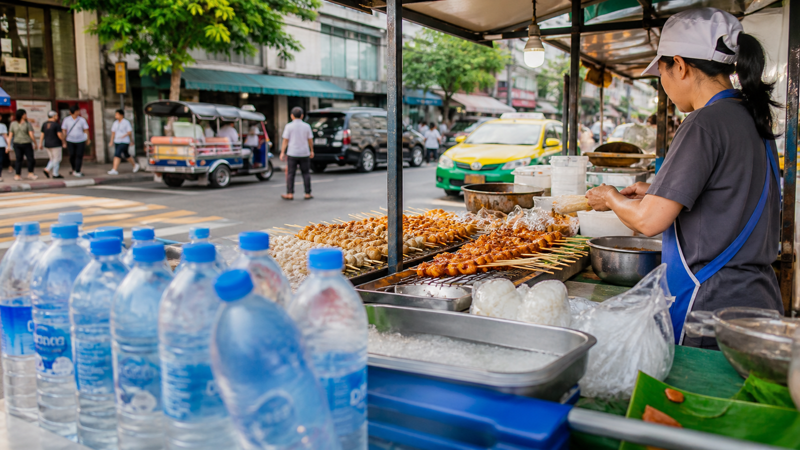 Walk Safely, Stay Hydrated, Eat Carefully, and Shop Wisely