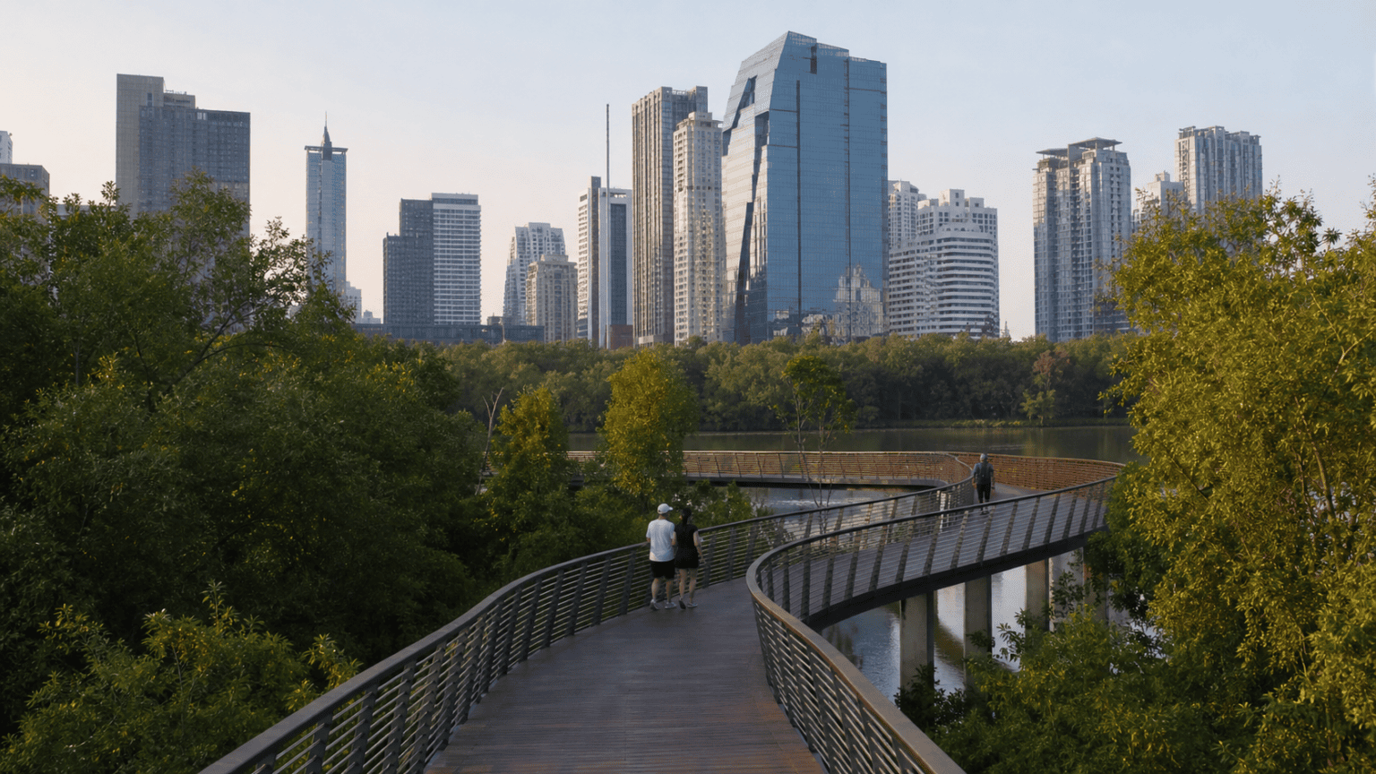 Benjakitti Park New Section and Skywalk