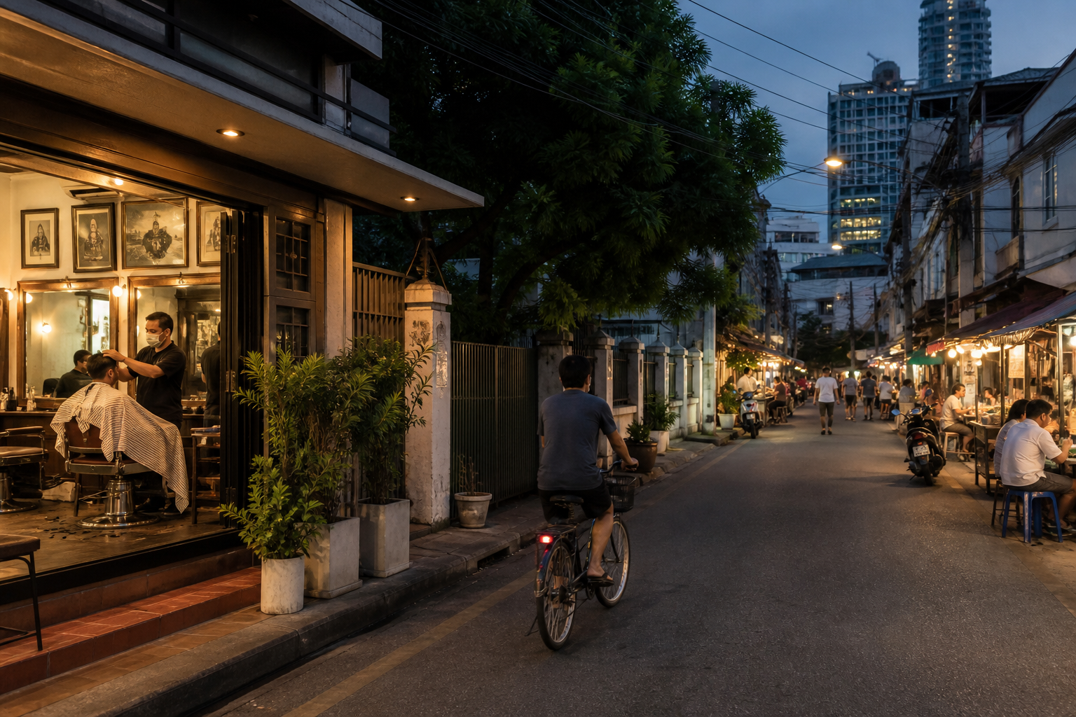 Cycling, Haircuts, and Evening Safety