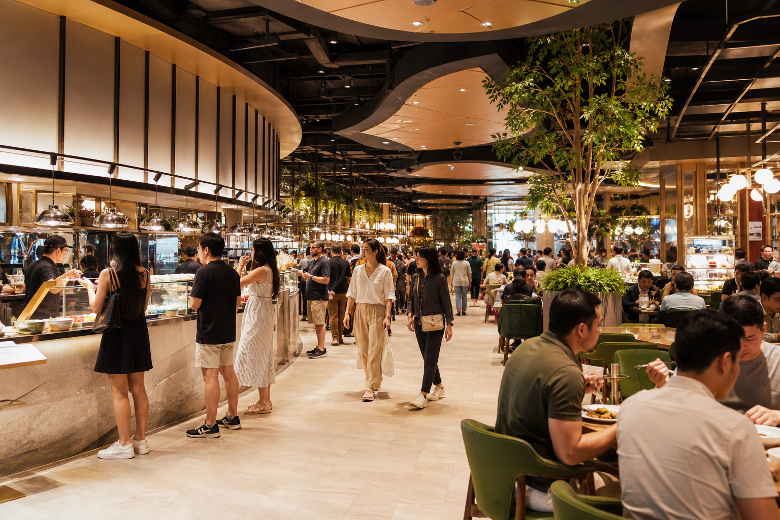 EmSphere Food Hall and Dining Options