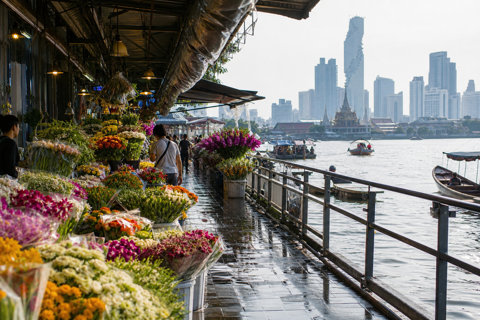 Flower Market, River Views, and Chinatown